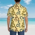 thumbnail image 6 of Daiia Various Snake Hawaiian Shirt for Men Gentle Cotton Regular Short Sleeve Casual-X-Large, 6 of 9