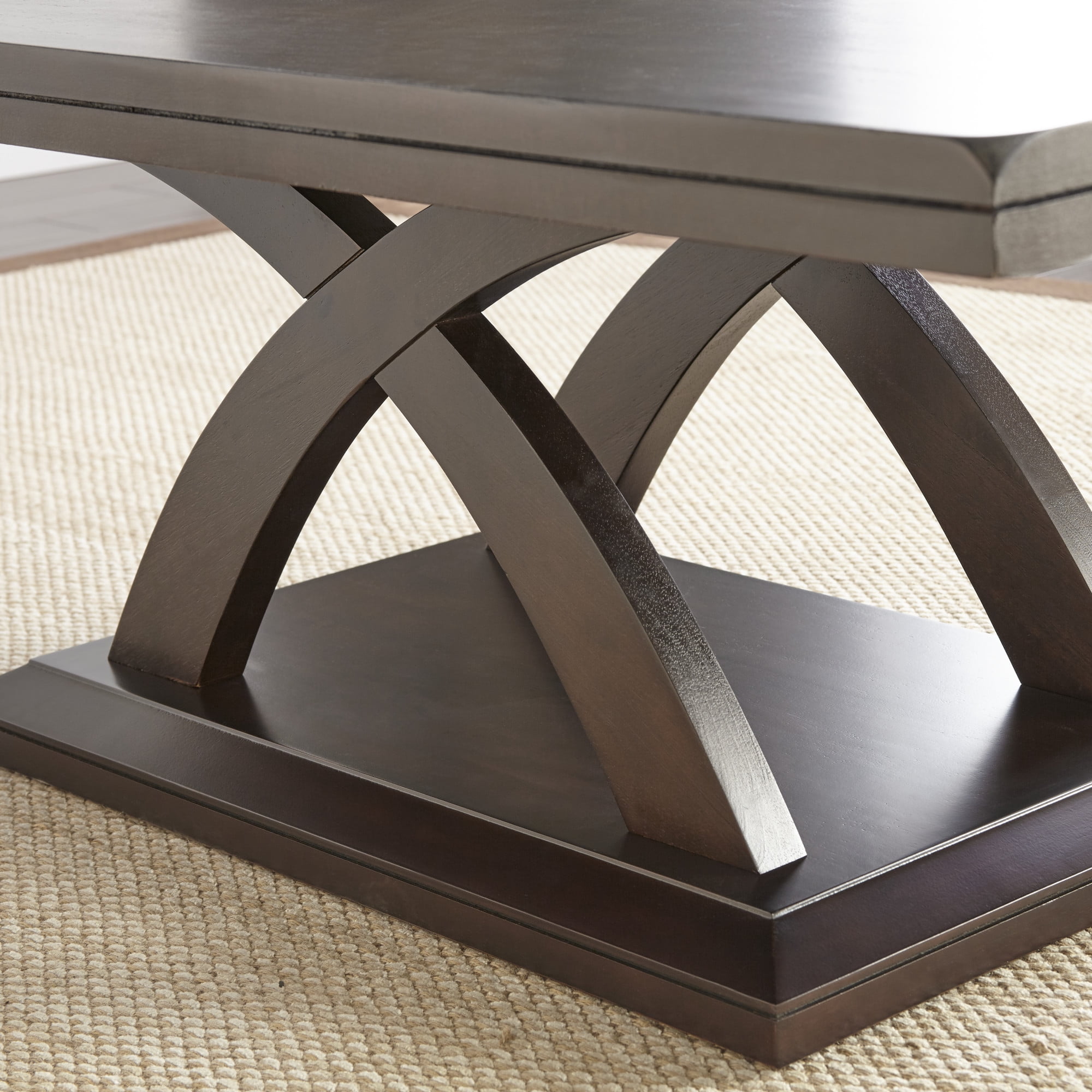Steve Silver Jocelyn Wood Coffee Table, Espresso Cherry