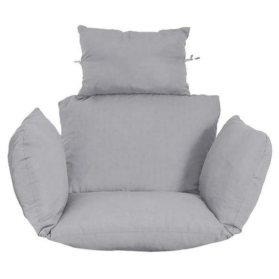 naioewe Swing Chair Cushion, Hanging Basket Seat Cushion Pillow, Soft Hanging Egg Chair Back Cushions Pads for Outdoor Grey