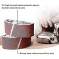 thumbnail image 2 of 30 Pieces Sanding Belt, 75 X 533mm Cloth Sanding Band 40/60/80/120/180/240 Grit Aluminum Oxide Sandpaper Belts Power File For Bosch Cisea Belt S f74, 2 of 5