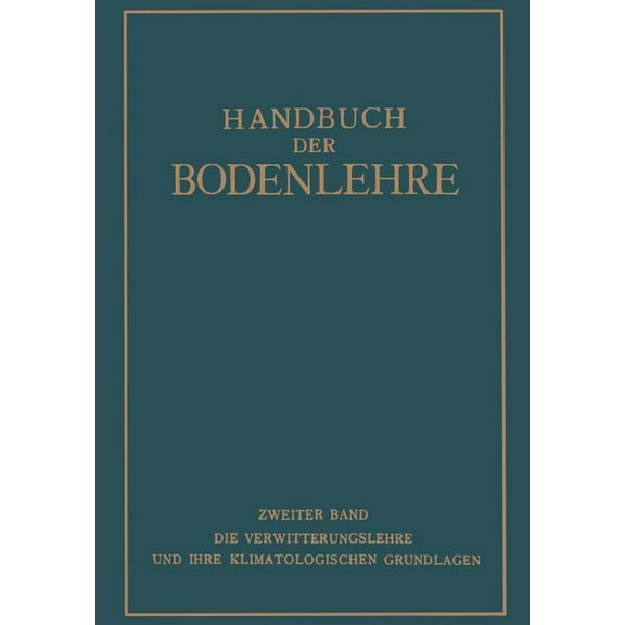 Handbuch Der Bodenlehre, (Paperback)