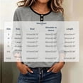 thumbnail image 2 of Perfectbot Women's Raglan 3/4 Sleeve Tee Contrast Trim Henley Neck Casual Fall Everyday T-Shirt, 2 of 8