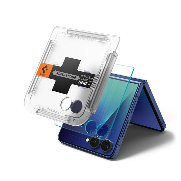 Protector de pantalla Spigen para Galaxy Z Flip 7, paquete de 2