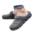 thumbnail image 3 of YLYL Mens Womens Clogs Winter Fleece Breathable Walking Garden Shoes Warm Non-Slip Mule Footwear, 3 of 7