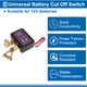 thumbnail image 4 of Interruptor de Desconexión de Batería 12V Interruptor de Corte de Energía Aislador ON/OFF para Automóviles, Vehículos, Casas Rodantes y Barcos 1 Juego, 4 of 7