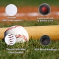 thumbnail image 4 of Baseball en Cuir Véritable de 9 Pouces de Qualité Compétition Ting Baseball Cuir Véritable, 4 of 6