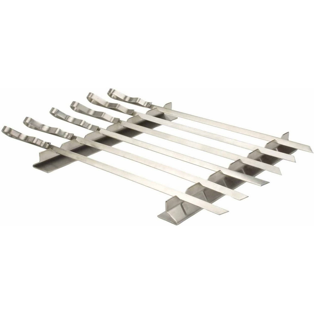 Steven Raichlen Best of Barbecue Kabob Rack with Six 17" Stainless