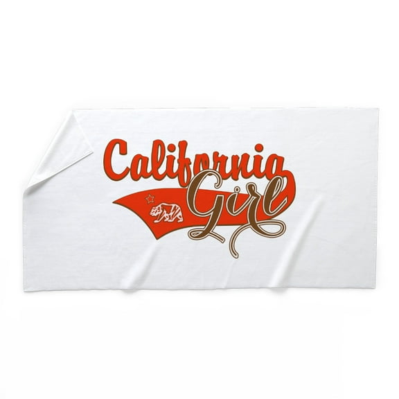 CafePress - California Girl - Large Beach Towel, Soft 30"x60" Towel with Unique Design
