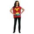 thumbnail image 1 of Dc Comics Wonder Woman T-Shirt avec Cape et Bandeau, Rouge, Grand Costume, 1 of 2