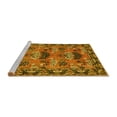 thumbnail image 2 of Ahgly Company Machine Washable Indoor Round Persian Yellow Traditional Area Rugs, 4' Round, 2 of 4