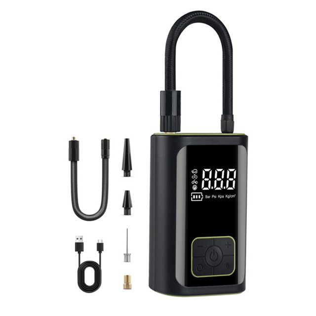 Bomba inflable para coche, bomba inalámbrica, Inflador de neumáticos portátil, pantalla Digital
