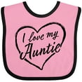 thumbnail image 3 of Inktastic I Love My Auntie in Black Chalk Heart Boys or Girls Baby Bib, 3 of 4