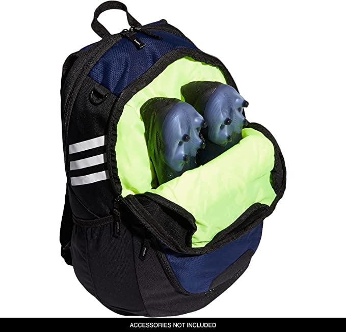 Adidas Stadium 3 Backpack Navy with Mesh Water Bottle Pockets and Room for Soccer Ball Walmart