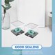 thumbnail image 4 of Plastic Display Box Square Cube Storage Boxes for Collectibles Assorted Color with Lid 4Pcs, 4 of 4