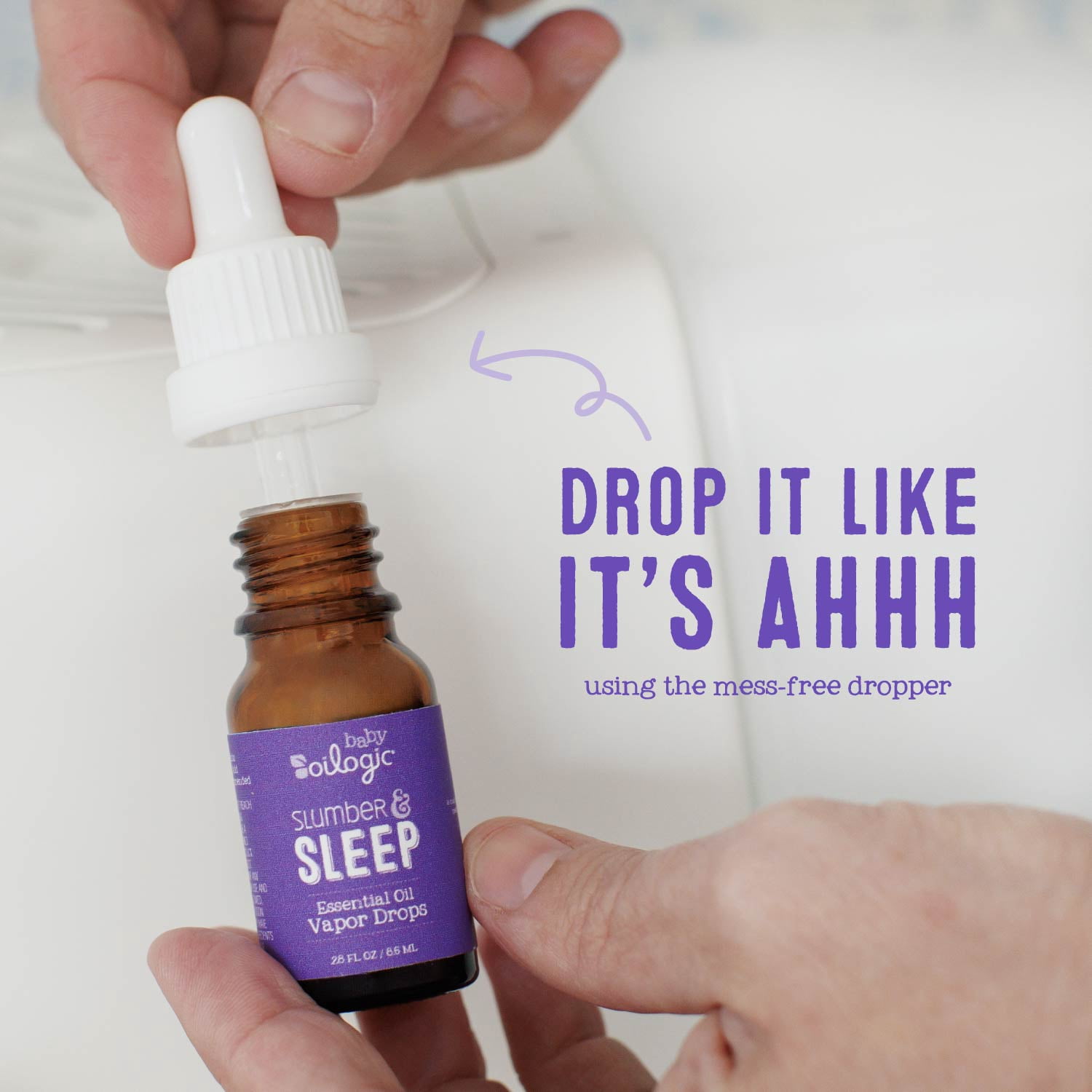 Oilogic Baby Slumber & Sleep Essential Oil Vapor Drops, Lavender 0.28 fl oz