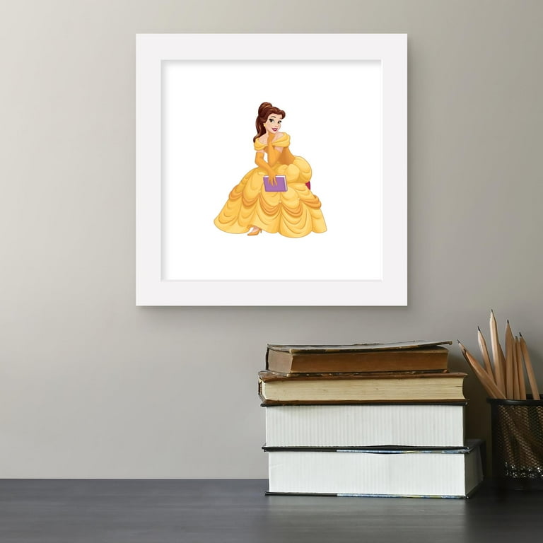 Gallery Pops Disney Princess - Belle Wall Art, White Framed