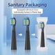 thumbnail image 2 of Bitvae D2 Electric Toothbrush Replacement Heads, Compatible, 10-Pack, Medium Size, Black, 2 of 5