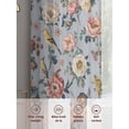 thumbnail image 6 of Vintage Spring Floral Sheer Curtains 45 Inch Length 2 Panels Set Window Treatments, Farmhouse Flowers Blue Vintage Rod Pocket Semi Curtains for Living Room/Bedroom/Kitchen Décor, 104"W x 45"L, 6 of 7