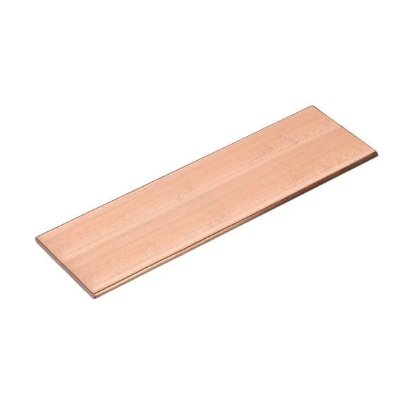Uxcell 1Pack Copper Flat Bar, 3/16" Thickness x 2" Width x 6" Length Copper Bar Stock