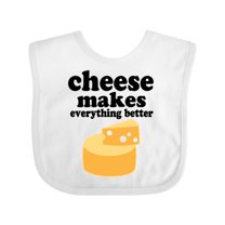 Inktastic Cheese Makes Everything Better Boys or Girls Baby Bib