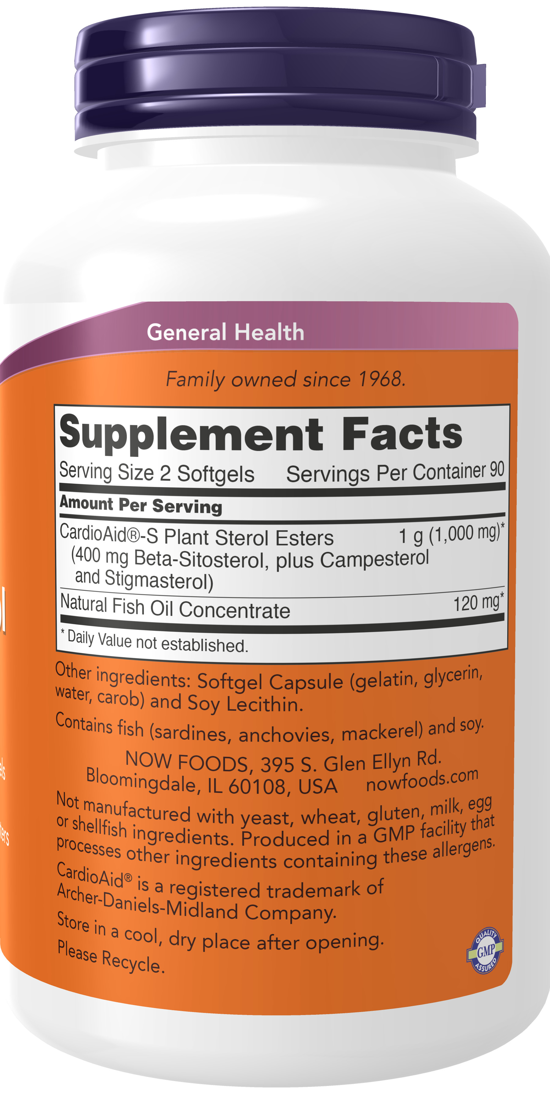 NOW Supplements, Beta-Sitosterol Plant Sterols With CardioAid®-S Plant ...