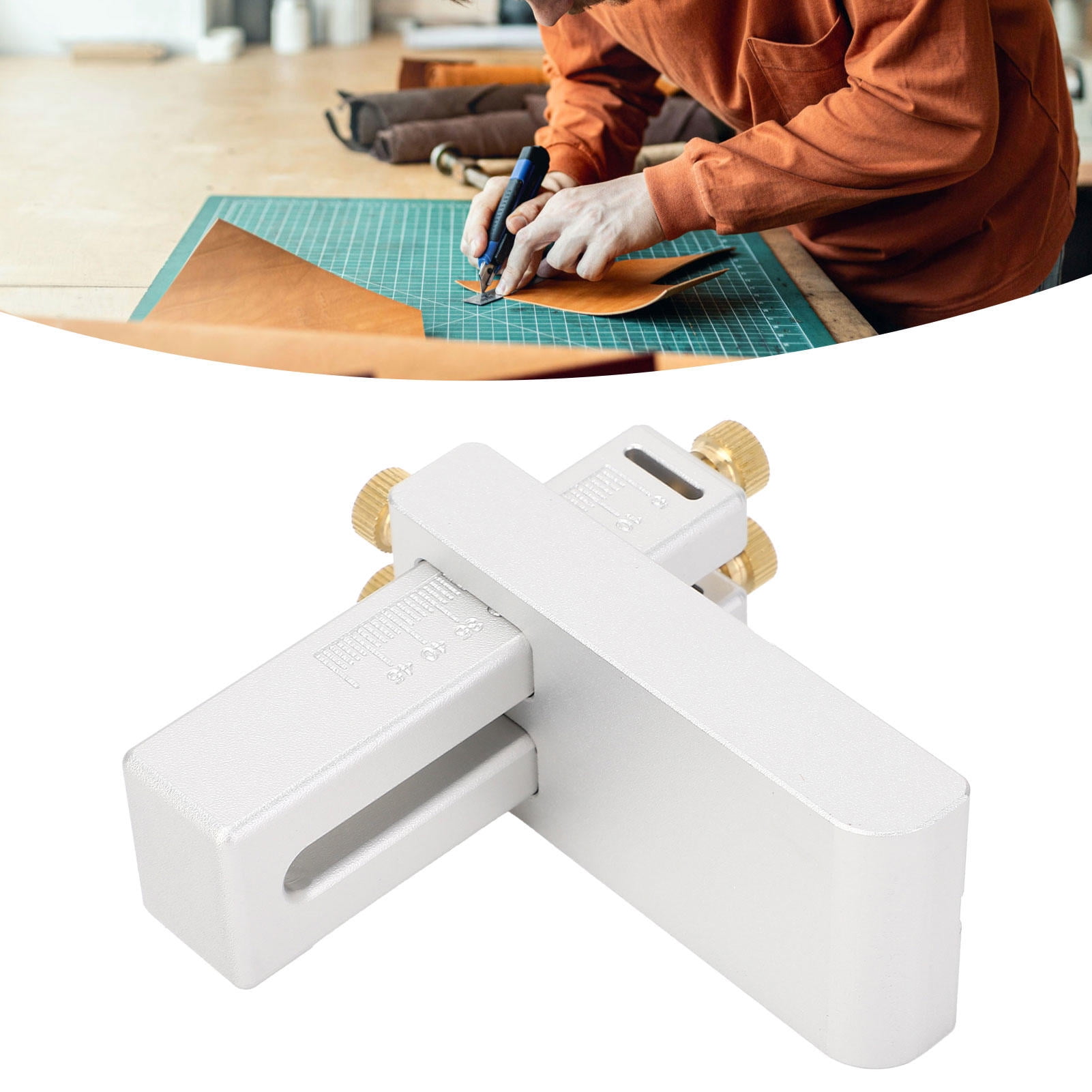 Yajisi Aluminum Alloy Belt Strip Cutter – Ergonomic Leather & Strap Cutting Tool for Handicrafts