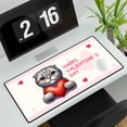 thumbnail image 3 of Happy Valentine's Day Scottish Fold Brings Love Heart Desk Mat Full Keyboard Mouse Pad Cat Lover Kitten Owner Gifts Large Mousepad - 02028, 3 of 5