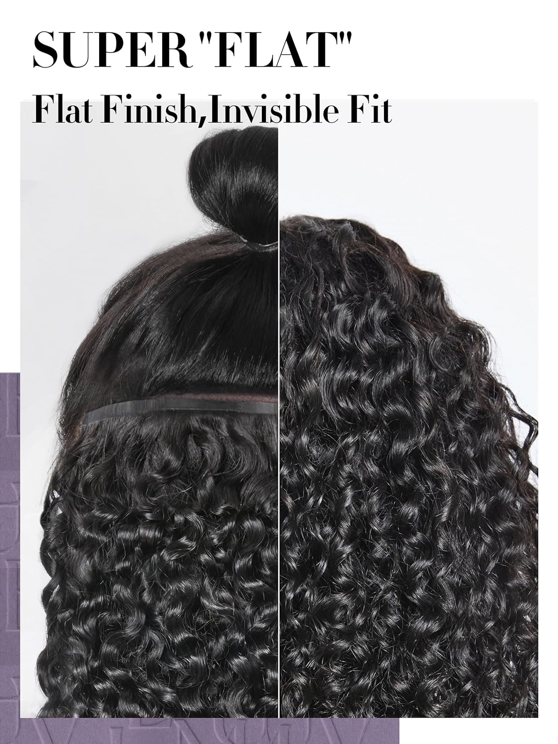 LUVME Messy Burmese Curly 24" Clip in Hair Extensions Real Human Hair Fullness for Women Brazilian Remy Natural Black