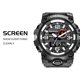 thumbnail image 2 of Mirar 8035 Reloj deportivo informal multifuncional para hombres Reloj de pulsera electrónico electrónico impermeable de 50 m con función luminosa / alarma / cronómetro / calendario automáti 1 1, 2 of 5