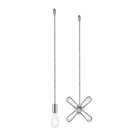 

2X Hanging Decoration Household Pendant Ceiling Fan Zipper Beaded Ball Extension Chain with Bulb and Fan Cord Table Lamp Can Zipper Pendant Fan Bulb Charm Rollback