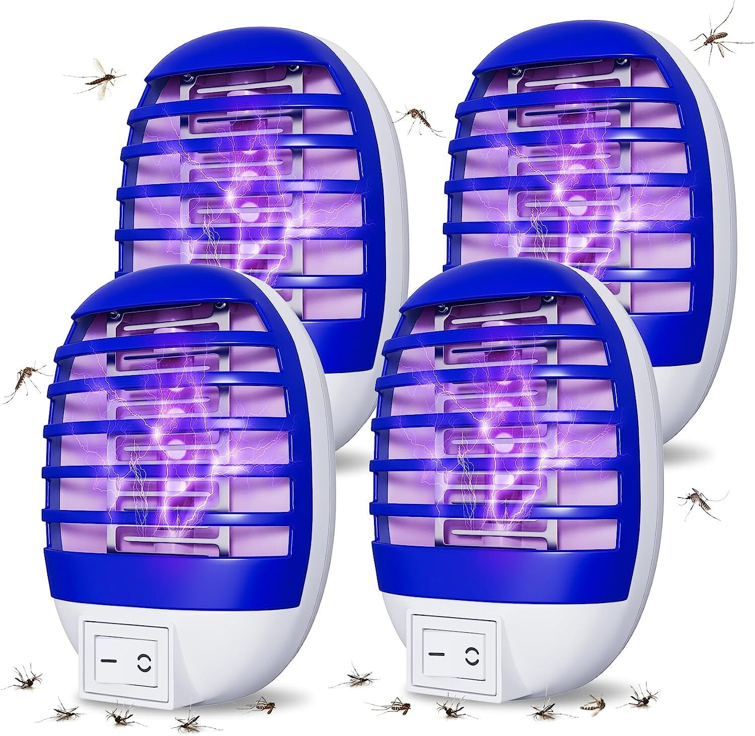 4 Pack Plug in Bug Zapper Indoor for Flying Insect Mosquito, Electronic