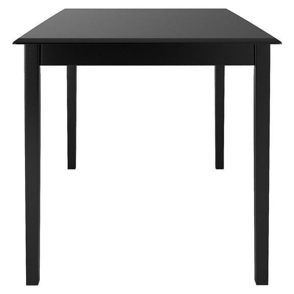 Weston Home Lexington 48" Rectangular Wood Dining Table, Black