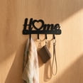 thumbnail image 4 of Ganchos Decorativos de Metal para Pared con 4 Ganchos – Diseño de Corazón para El Hogar, Ideal para La Entrada, El Pasillo y La Sala de Estar – Soporte Resistente de Color Negro para Colgar Llaves, B, 4 of 7