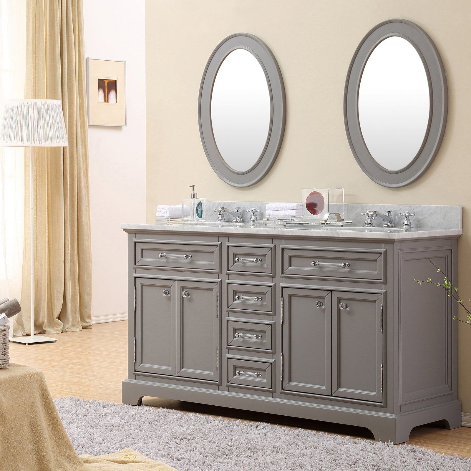 Water Creation Derby 60 In Double Bathroom Vanity
