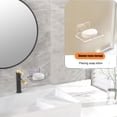 thumbnail image 2 of Soap Holder Soap Tray Soap Saver Bar Dish Self Draining Soap Dishes for Soap Sponge Dryer Bathroom Toilet Shower Kitchen Restaurant Counter Drill- Free and Crystal Clear(2pcs), 2 of 8