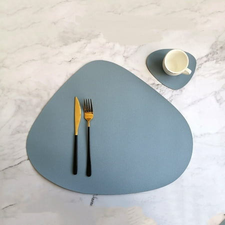 

Livesture New Waterproof Oil-Proof And Heat-Insulating Dining Table Mat Water Blue