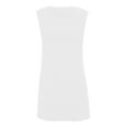 thumbnail image 5 of gakvbuo Summer Tank Dresses For Women 2024 Vacation Beach Dress Casual Simple T-Shirt Mini Dress Crewneck Short Sleeve Wedding Guest Dresses Club Dresses Sun Dresses Tunic Dress, 5 of 5