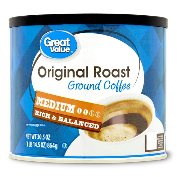 Great Value Original Roast Ground Coffee, Medium, 30.5 oz - Walmart.com