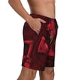 thumbnail image 2 of Alastor Hazbin Hotel Men's Beach Shorts Swim Trunks Casual Quick Dry Board Shorts Swimwear Pants with Mesh Lined and Pockets, 2 of 8
