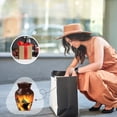 thumbnail image 5 of JAGASY Yacht Funeral Urn for Ashes Adult Male, Brown Small Urns for Ashes Keepsake, City Lights Decorative Urns for Daughter, Sea Water Memorial Cremation Urn for Son, (3 Inch), 5 of 7