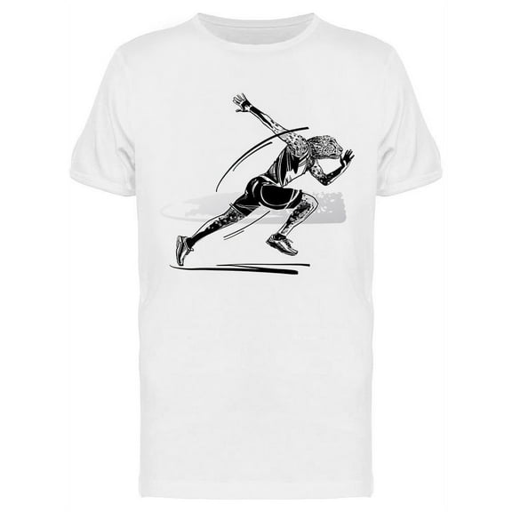 Cheetah Running Athlete T-Shirt Men -Image by Shutterstock, Male Large
