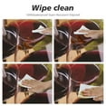 thumbnail image 4 of ONETECH   Wine Tablecloth Red and White Wine Glass Grapes Wooden Farmhouse Dining Table Cloth Anti-Stain Talking Table Cover for Kitchen Dinning Room Coffee Store, 4 of 7