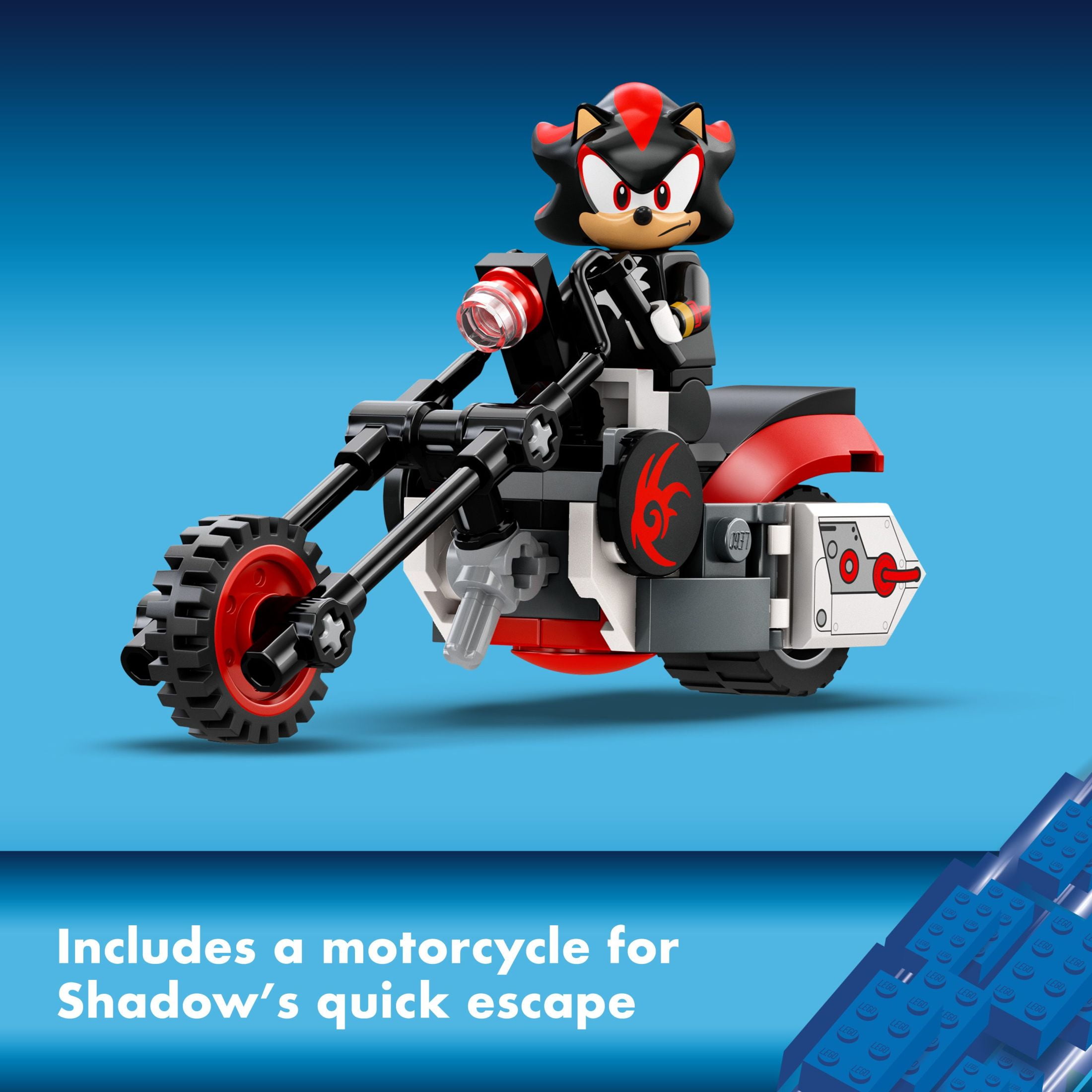 LEGO Sonic the Hedgehog Shadow the Hedgehog Escape Building Set Motorcycle Toy Video Game Character Figures Sonic Toy for Kids Gift for Gamers Ages 8 Plus 76995 Walmart