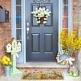 thumbnail image 2 of Easter Door Mat 30 X 17 Inch Easter Eggs Floral Bunny Doormat Indoor Outdoor Entrance Floor Rug Non Slip Spring Easter Decor Low Profile Welcome Mats, 2 of 6