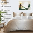thumbnail image 3 of Ombre Bedding Duvet Cover Set King Size 4 Pieces Brown and White Gradient Soft Twill Plush Quilt Cover, Include 1 Duvet Cover 1 Flat Sheet And 2 Pillow, 3 of 7