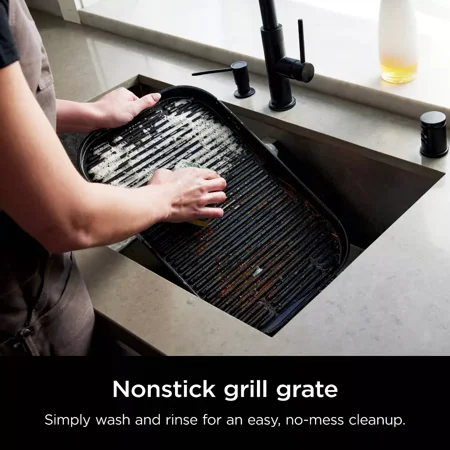 Ninja - Woodfire ProConnect Premium XL Outdoor 7-in-1 Grill & Smoker, App Enabled, Air Fryer, 2 Built-In Thermometers - Blue