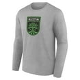 thumbnail image 2 of Men's Gray Austin FC Official Logo Long Sleeve T-Shirt, 2 of 3