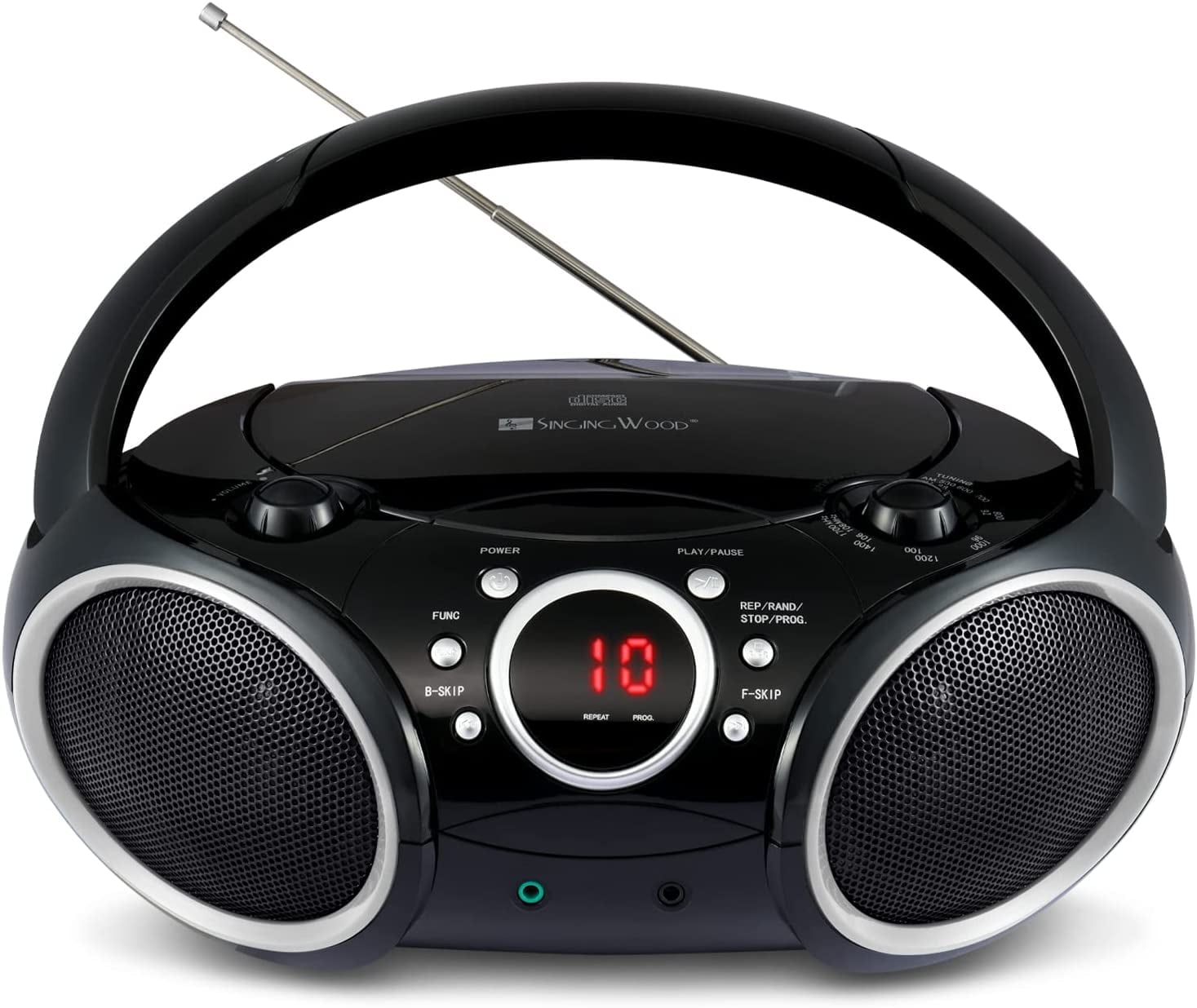 GPX, CD Boombox with AM/FM Radio, BC112B, Programmable Tracks