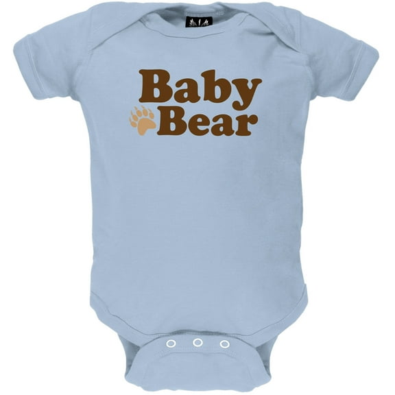 Father's Day - Baby Bear Light Blue Baby One Piece - 0-3 months