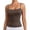 Brown, variant on YUEHUA Women's Double Lined Basic Tank Top Adjustable Spaghetti Straps Sleeveless Camisole Shirts